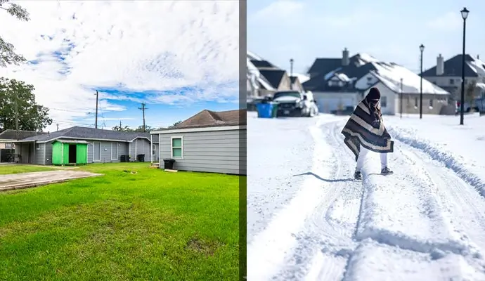 Houston weather  vs USA weather