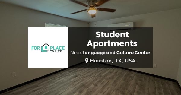 Student apartments near the Language and Culture Center